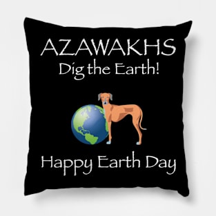 Azawakh happy earth day t-shirt Pillow