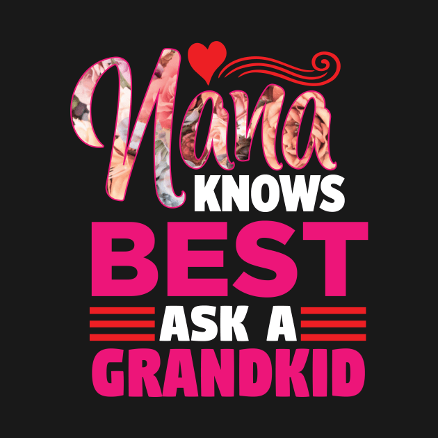 Nana Knows Best Ask a GrandKid - Grandmom Abuela Nonna Funny by Driven Algorhythm