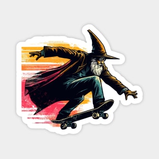 Pop art Magical skate wizard Magnet