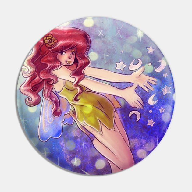 Stars and Moon Fairy Pin by saradaboru