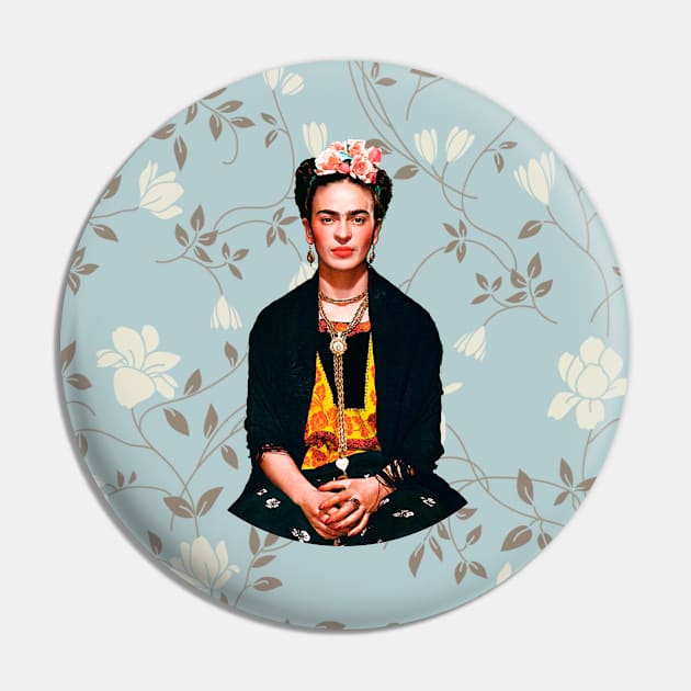 The Blue Flower Feminism Pin by François Belchior