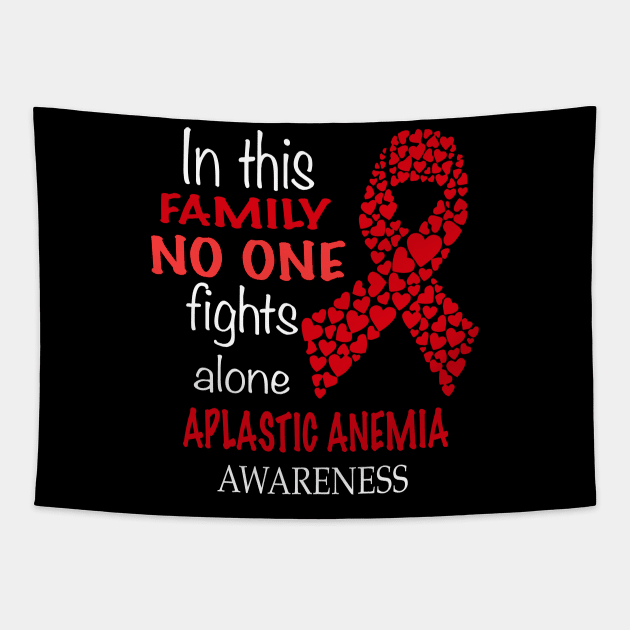 ih this family no one fights aplastic anemia alone Tapestry by TeesCircle