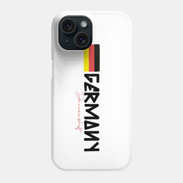 Germany German Soccer Fan Deutschland Phone Case by Tip Top Tee's