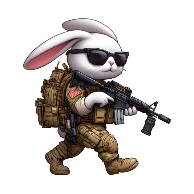 Tactical Rabbit by Rawlifegraphic