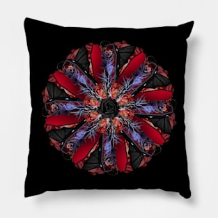 dead bat mandala Pillow