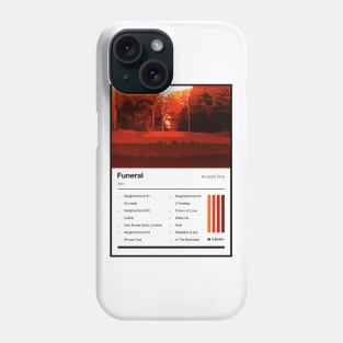 Funeral Tracklist Phone Case