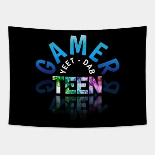 Yeet Dab Teen - Gaming Gamer Abstract - Video Game Lover - Graphic Tapestry