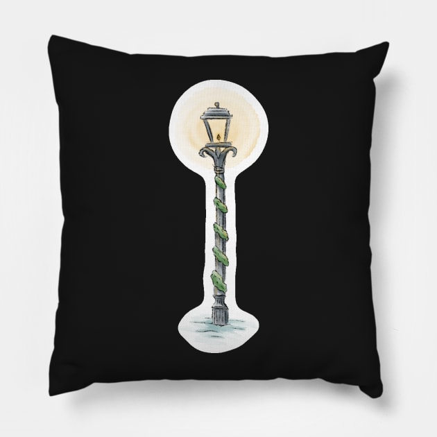 narnia lampost Pillow by avercado-art