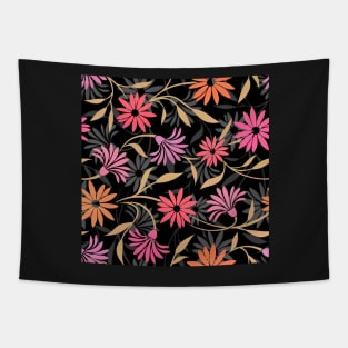 Stylized Flower Pattern 4 Tapestry