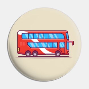 Double Decker Bus Pin