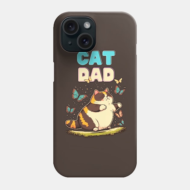 Cat Dad Phone Case by T-signs