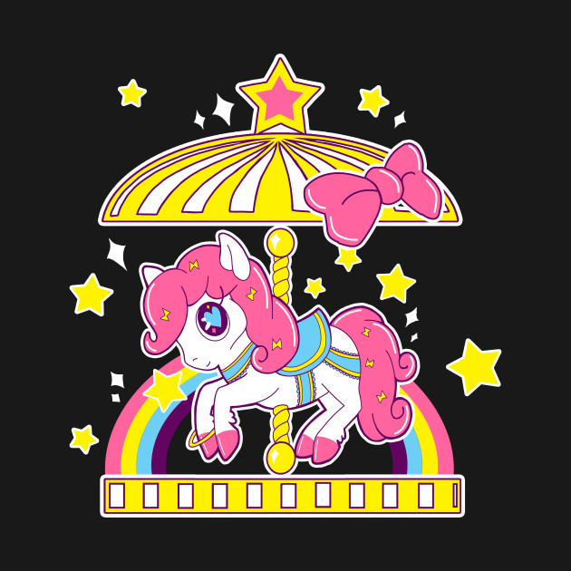 Disover Rainbow Carousel - Cute - T-Shirt