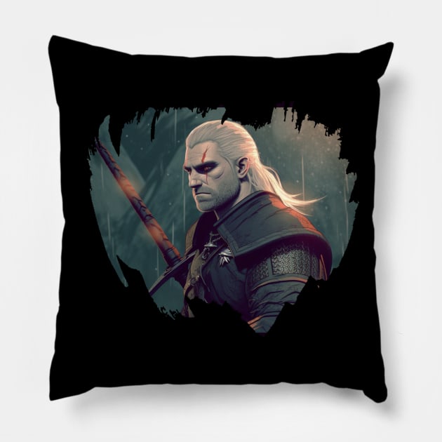 The witcher season 3 Pillow by Pixy Official