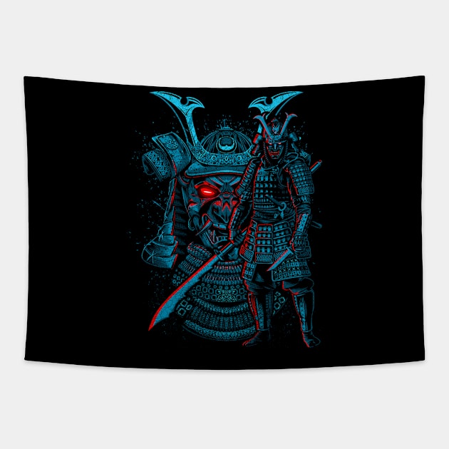 Legendary Samurai Warrior Tapestry by albertocubatas