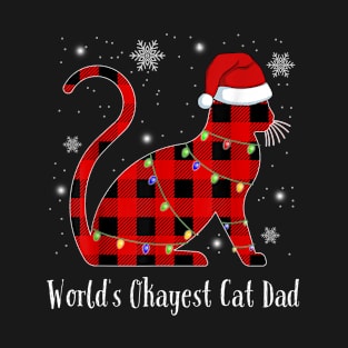 World's Okayest Cat Dad T-Shirt