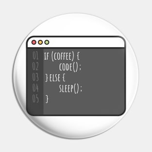 Developer if coffee Pin