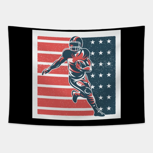 American Football Tapestry by PsychoDynamics