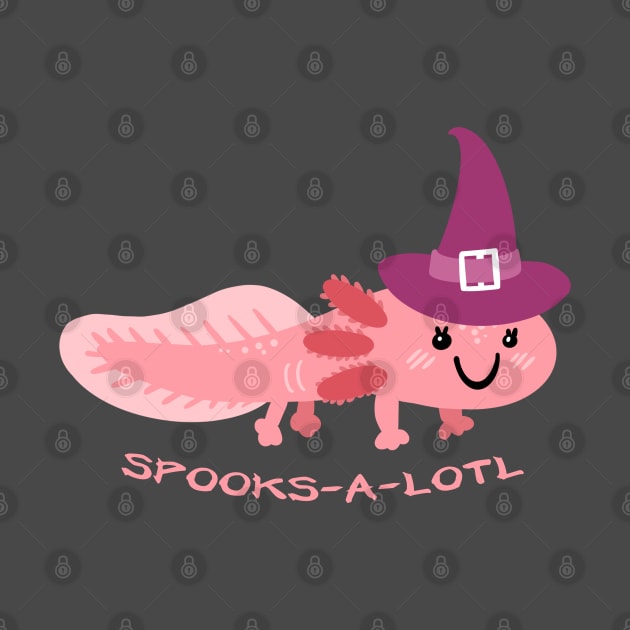 Spooks A Lotl Cute Axolotl Halloween costume by Neon Deisy