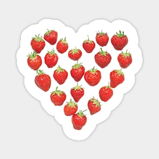 I Love Strawberries Magnet