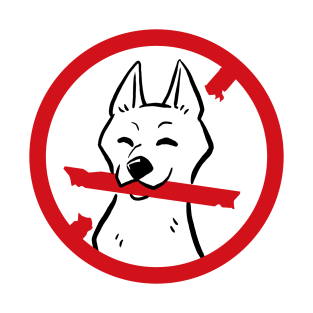 No dogs allowed sign T-Shirt