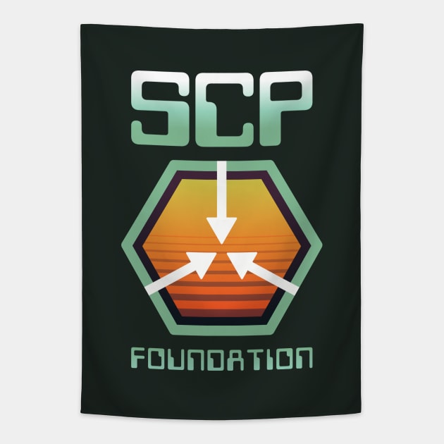 SCP Foundation - 70's retro 02 Tapestry by HtCRU