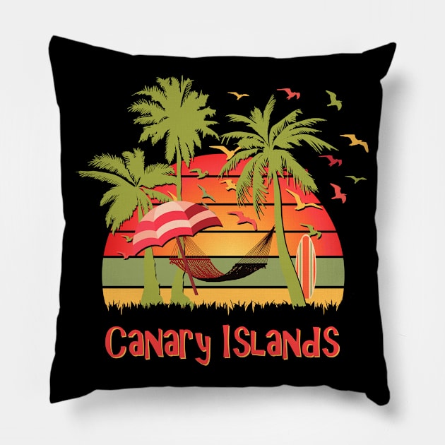 Canary Islands Pillow by Nerd_art