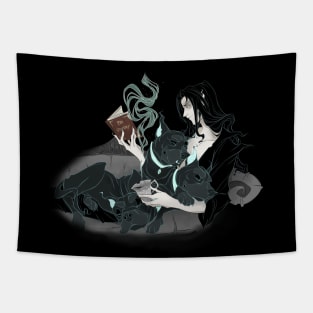 Hades and Cerebus at Home Tapestry