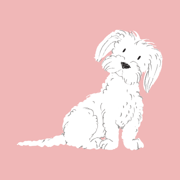 Maltese Dog Illustration by JunkyDotCom