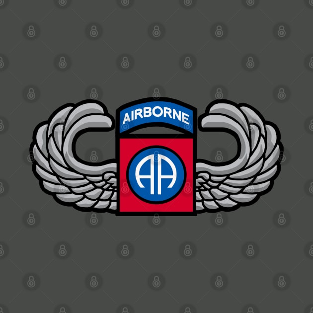 82nd Airborne Jump Wings by Trent Tides