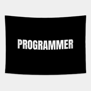 Programmer Word - Simple Bold Text Tapestry