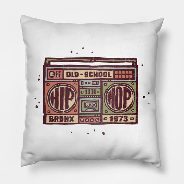 Hip Hop 1973 Pillow by kg07_shirts