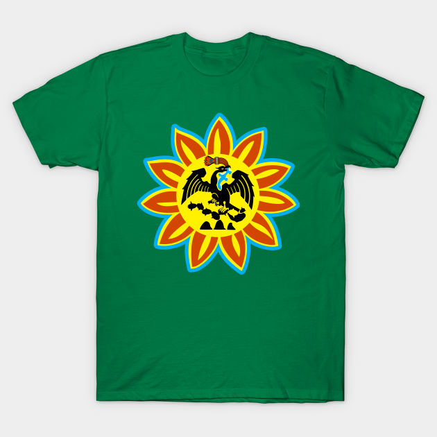 Mexican American Distressed Eagle Snake Mexican Flag T-shirt