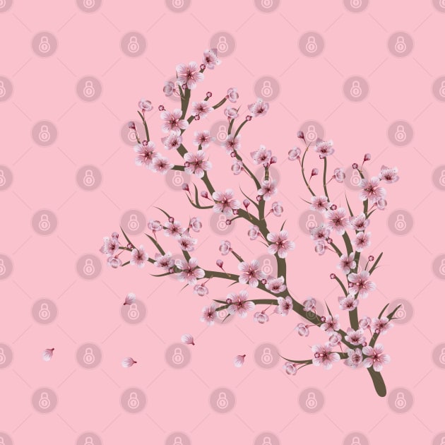 Cherry Blossom Branch by AnnArtshock