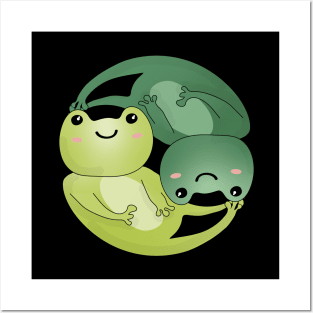 Cute Kawaii Frog Poster for Sale by kevsdesigns