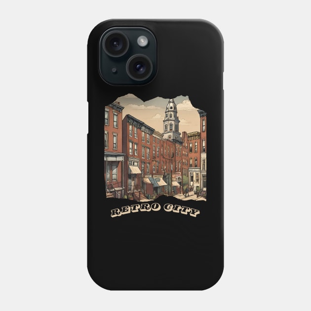 RETRO CITY BALTIMORE DESIGN Phone Case by The C.O.B. Store