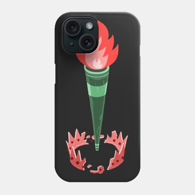 Statue of Liberty Torch Phone Case by washburnillustration