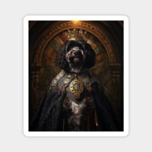 Stately Portuguese Water Dog - Medieval Portuguese King Magnet