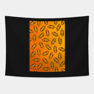 Screamsicle (pattern) (orange) Tapestry