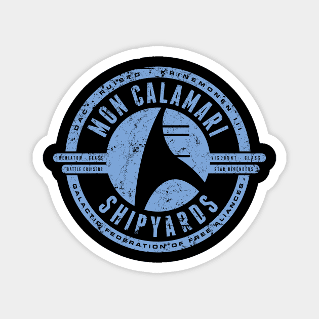 Mon Calamari Shipyards Magnet by MindsparkCreative