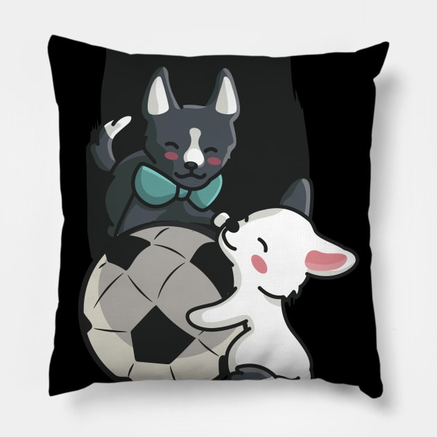 Playing Puppies Pillow by TheRealestDesigns