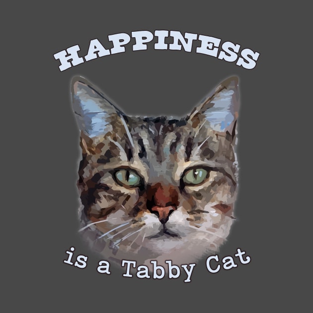 Happiness is a Tabby Cat - cute cat love by jdunster