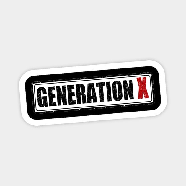 Generation X Magnet by Artist Club