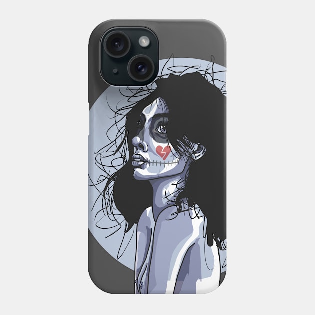 Death And Loneliness Phone Case by hebkid