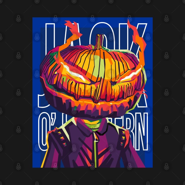 halloween jack o lantern by cool pop art house