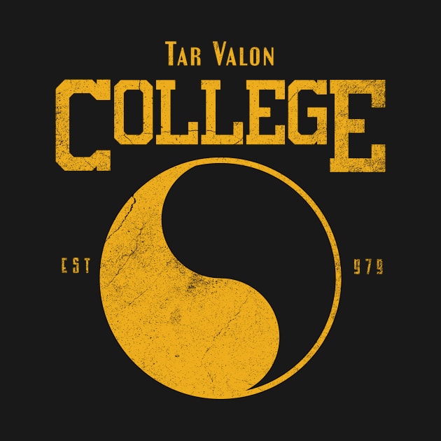 Tar Valon College Yellow Ajah Slogan and Symbol by TSHIRT PLACE