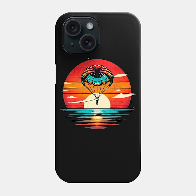 Parasailing Sunset Design Phone Case by Miami Neon Designs