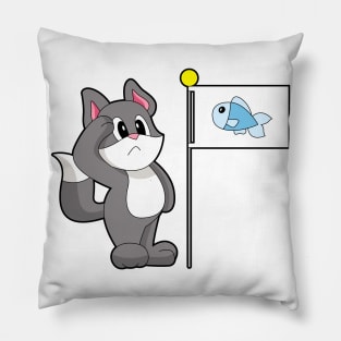 Cat Flag Pillow