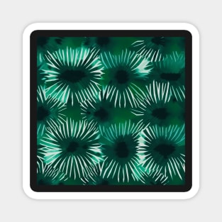 Green Shibori Print Magnet