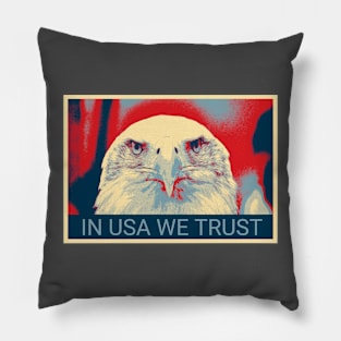 In USA we trust - Shepard Fairey style design Pillow