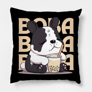 Boba Bubble Tea Dog Pillow